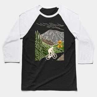 Mountain Biking - Pavement Ends Fun Begins Baseball T-Shirt